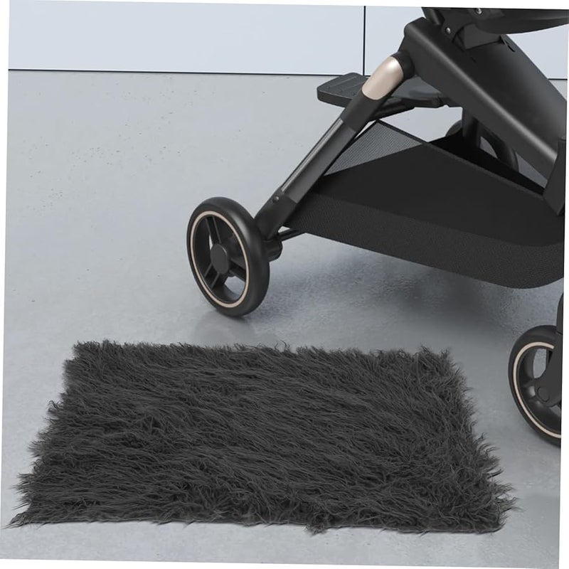 Dark Grey Runner Photo Blanket Prop Soft Comfortable Newborn Photo Mat Stretchy - Image 2